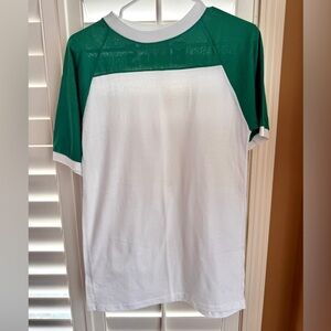 Vintage Bantams Ringer Tee BUGS Varsity Jersey Green White Size L